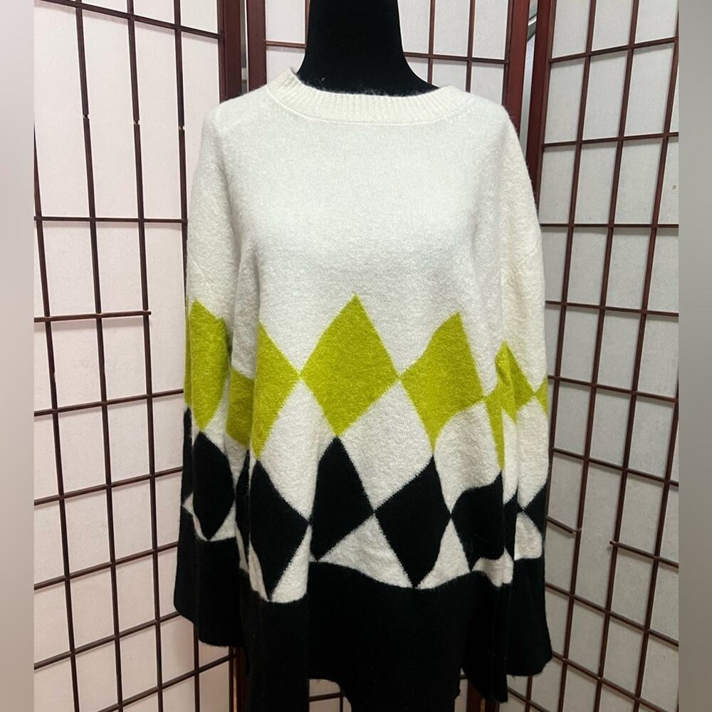 & OTHER STORIES ARGYLE KNIT JUMPER SWEATER SIZE US‎ M NWT